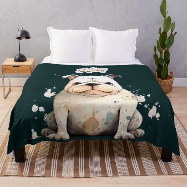 Item preview, Caricature of cute, cuddly chubby Bulldog puppy burping, English bulldog designed and sold by PrintMates.