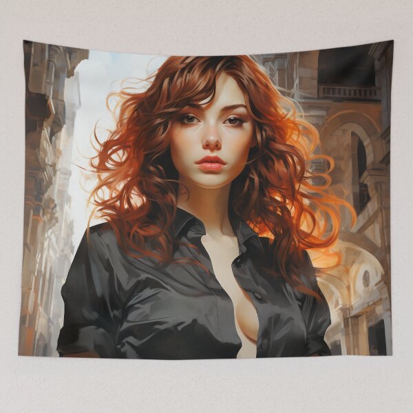 Item preview, Amber Twilight: A Portrait of Elegance in the Old City designed and sold by oanaunciuleanu.