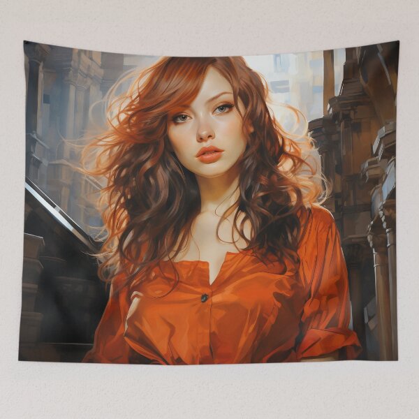 Item preview, Amber Twilight: A Portrait of Elegance in the Old City designed and sold by oanaunciuleanu.