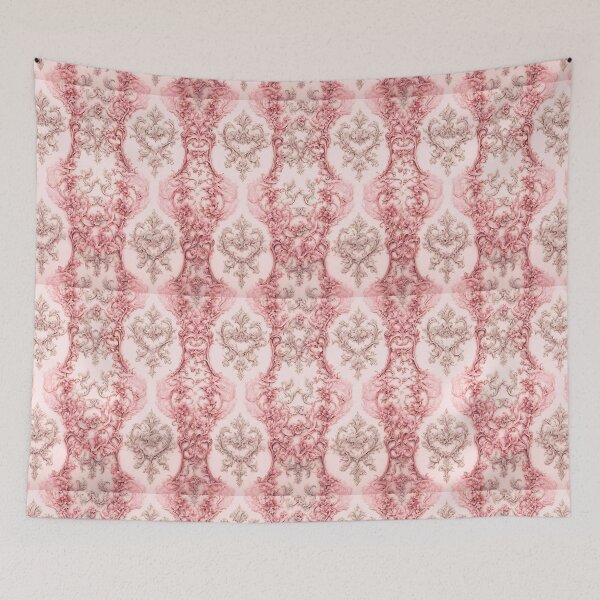 Item preview, Pink Baroque era vintage classicism noble block motif designed and sold by TheLocoShop.