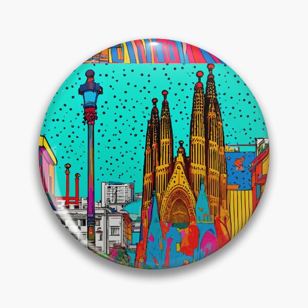 Item preview, Vibrant Barcelona: A Pop Art Celebration designed and sold by blackink-design.