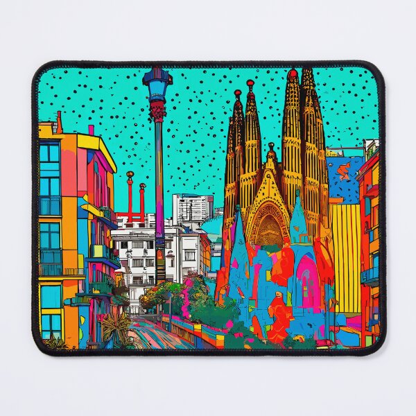 Item preview, Vibrant Barcelona: A Pop Art Celebration designed and sold by blackink-design.