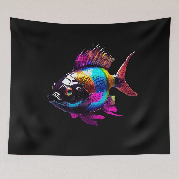 Item preview, Fish! Cyberpunk Beautiful palette of colors, veiled fins. designed and sold by Aquillashop.