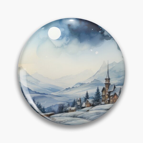 Item preview, "On the eve of the Winter Moon" - Christmas Card Art designed and sold by NevernotmeUK.
