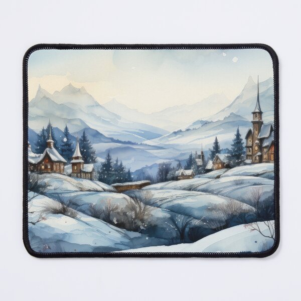 Item preview, "On the eve of the Winter Moon" - Christmas Card Art designed and sold by NevernotmeUK.