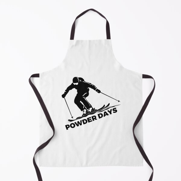 Item preview, Powder Days Downhill Snow Skier Winter Sports Black designed and sold by meganohm.
