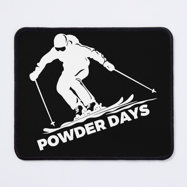 Item preview, Powder Days Downhill Snow Skier Winter Sports White designed and sold by meganohm.