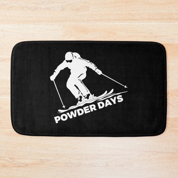 Item preview, Powder Days Downhill Snow Skier Winter Sports White designed and sold by meganohm.