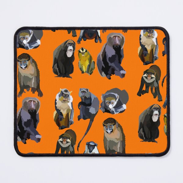 Item preview, G is for Guenon,Guenon Monkey Illustration – Vibrant Primate Art for Wildlife and Nature Lovers designed and sold by PrettylittlepastelUk.