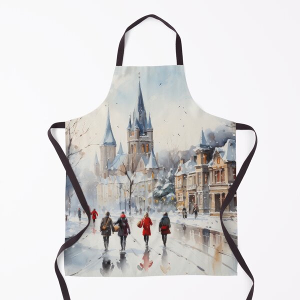 Item preview, "Together in Town" - Christmas Card Art designed and sold by NevernotmeUK.