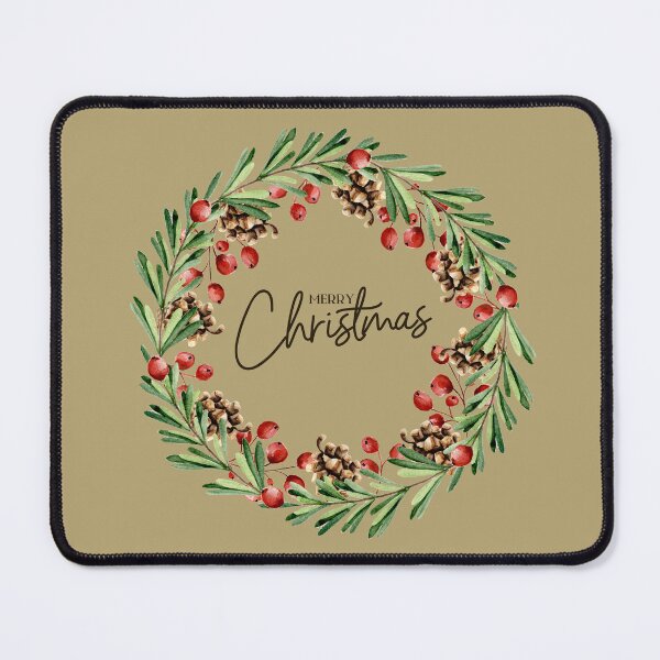 Item preview, Christmas wreath home decoration with Merry Christmas lettering designed and sold by Meandmyshop.