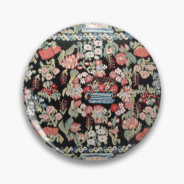 Item preview, Swedish Smaland  Antique Floral Tablecloth Print designed and sold by Vicky Brago-Mitchell®.