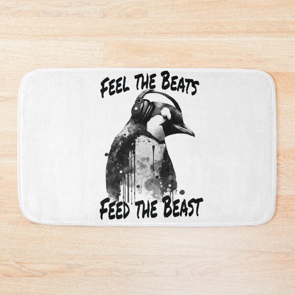 Item preview, Feel the Beats Feed Beast Penguin - Street Art designed and sold by GVRDesign.