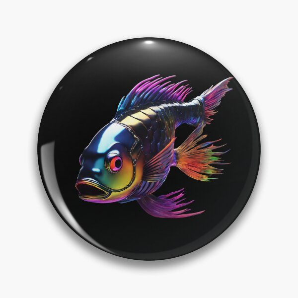 Item preview, Fish! Cyberpunk Amazing palette of colors, veiled fins. designed and sold by Aquillashop.