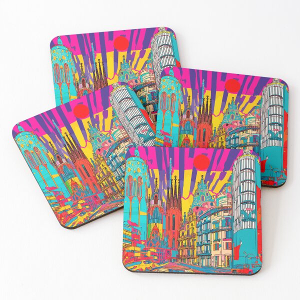 Item preview, Vibrant Barcelona II : A Pop Art Celebration designed and sold by blackink-design.