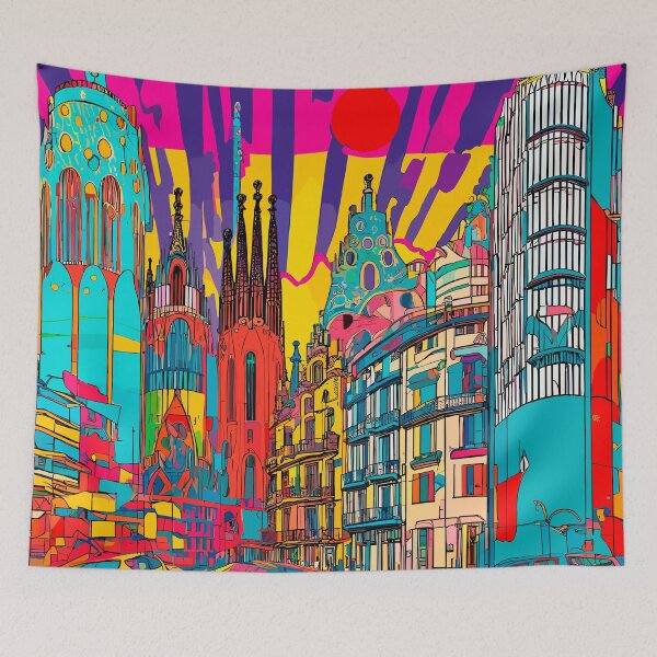 Item preview, Vibrant Barcelona II : A Pop Art Celebration designed and sold by blackink-design.