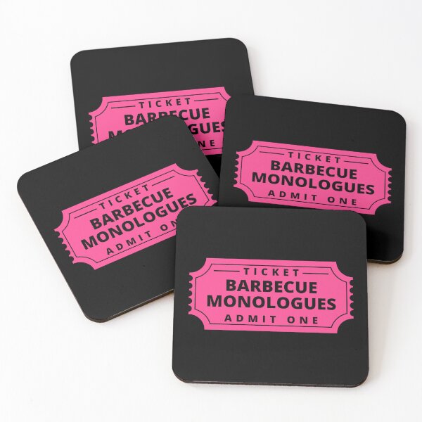 Item preview, Nerdy Prudes Must Die - Barbecue Monologues Ticket Pink designed and sold by humnoo.