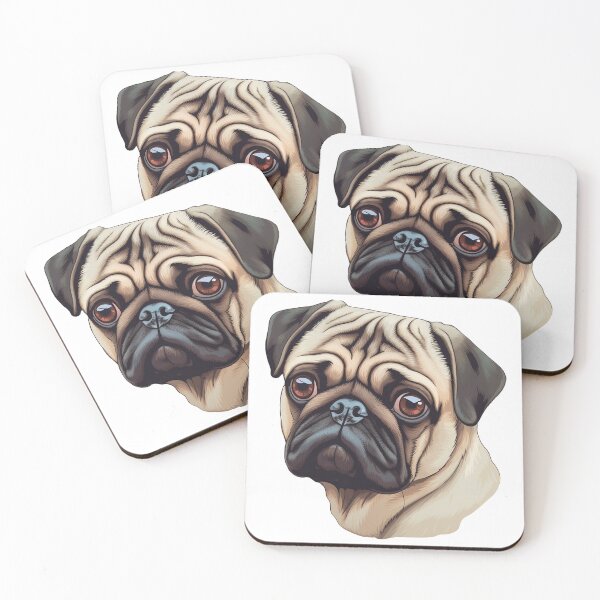 Item preview, PUG from the Doggy Sticker Pack designed and sold by STICKERSLALA.