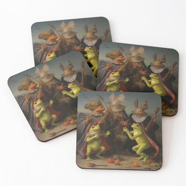 Item preview, Enchanting Renaissance Frogs and Toads with Fairy Wings Art designed and sold by BoldDuck.