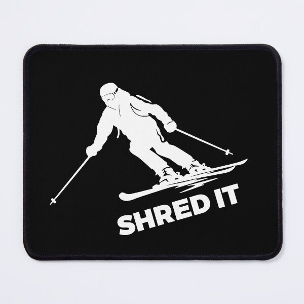 Item preview, Shred It Downhill Snow Skier Winter Sports White designed and sold by meganohm.