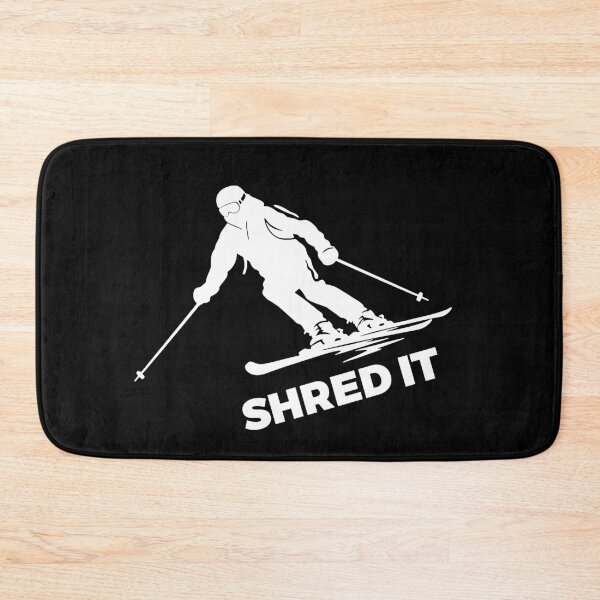 Item preview, Shred It Downhill Snow Skier Winter Sports White designed and sold by meganohm.