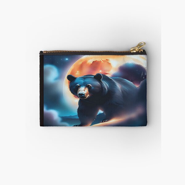 Item preview, Black Bear at full moon designed and sold by RockyRambobo.