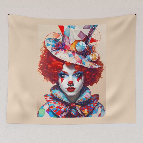 Item preview, clown woman designed and sold by Cylevieart.