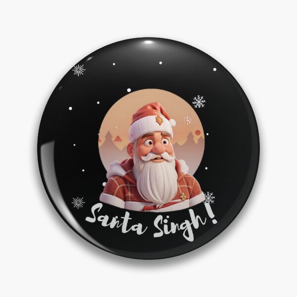 Artikelvorschau, Santa Singh 3D-Cartoon-Weinlese-Schnee-Sonnenuntergang entworfen und verkauft von Smix Pixels.