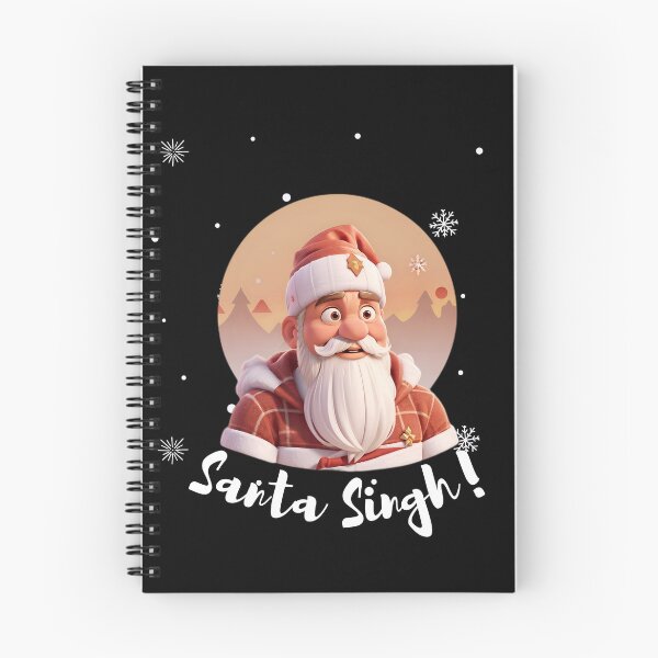 Item preview, Santa Singh 3d Cartoon Vintage Snow Sunset  designed and sold by Smix Pixels.