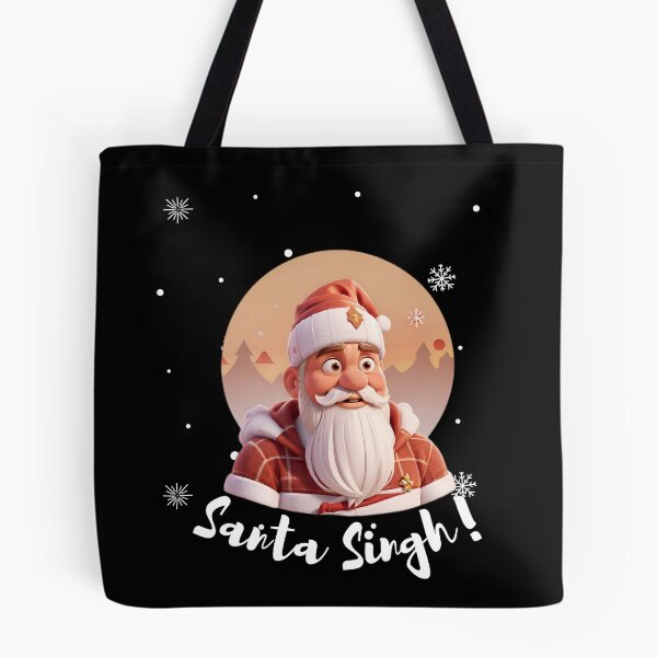 Item preview, Santa Singh Dibujos animados en 3D Vintage Nieve Atardecer designed and sold by Smix Pixels.