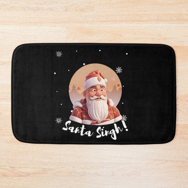 Item preview, Santa Singh 3d Cartoon Vintage Snow Sunset  designed and sold by Smix Pixels.