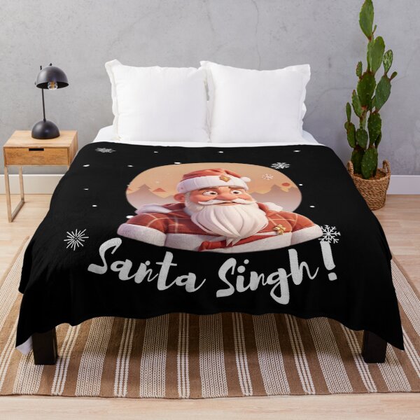Item preview, Santa Singh 3d Cartoon Vintage Snow Sunset  designed and sold by Smix Pixels.