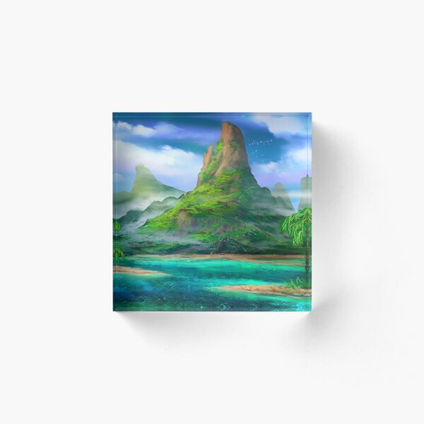 Treasure Island Acrylic Block