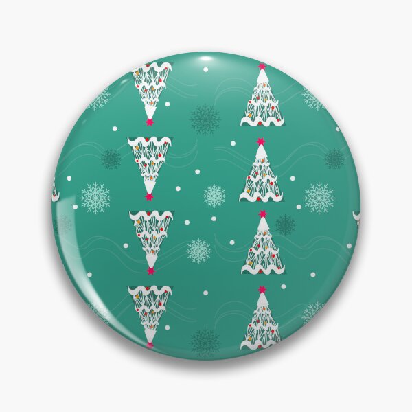 Item preview, Patrón navideño sin costuras con árboles de Navidad, copos de nieve y viento designed and sold by MarlaCoss.