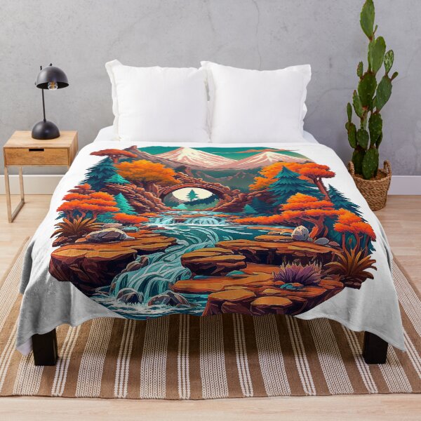 Item preview, Autumnal nature design for nature lovers and hikers: designed and sold by Minpadesign.