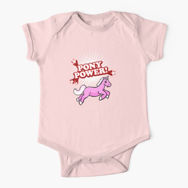 Pony Power Short Sleeve Baby One-Piece