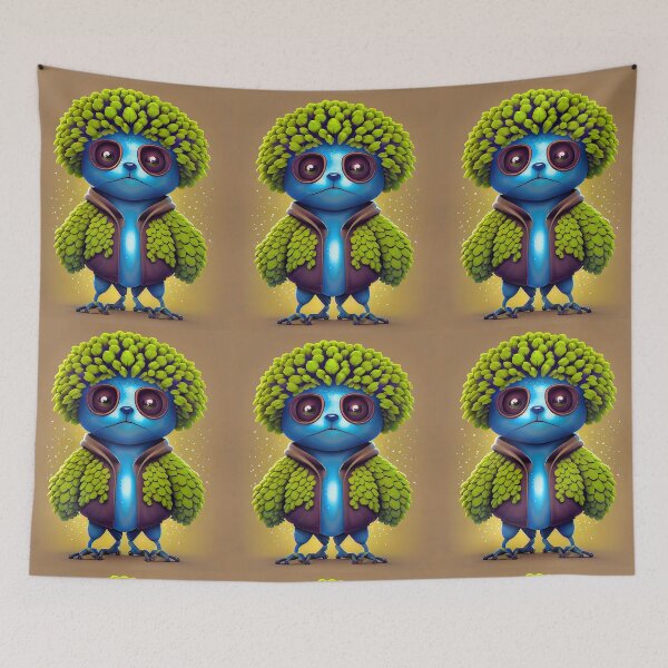 Item preview, Cute cartoon whimsical animal designed and sold by michplante60.