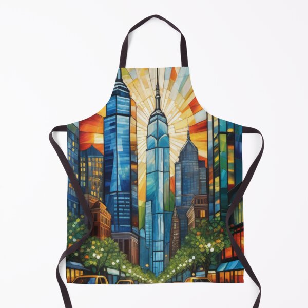 Item preview, Urban Pulse: Stained Glass Cityscape Design designed and sold by Culture2Design.