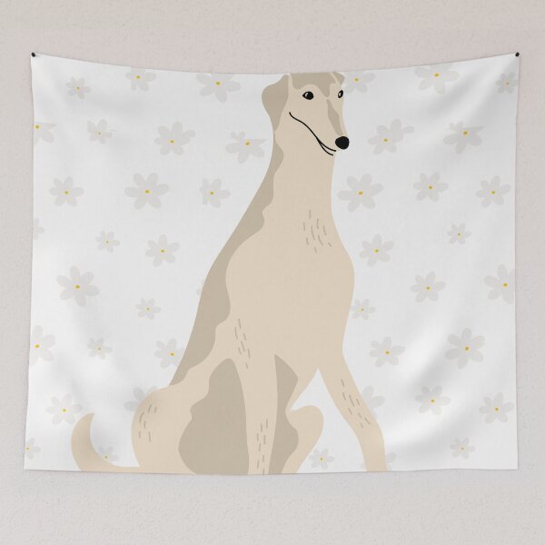 Item preview, Borzoi flower designed and sold by Cinnamonbon.