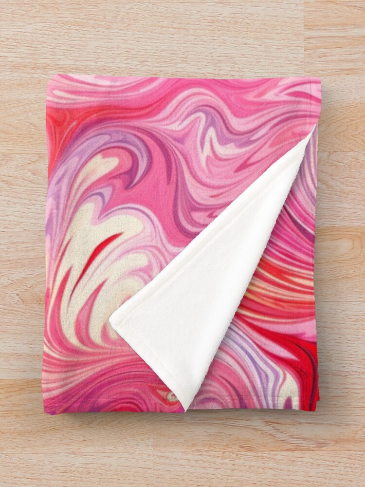 Thumbnail 3 of 6, Throw Blanket, Marbled Pattern designed and sold by SideSignal.