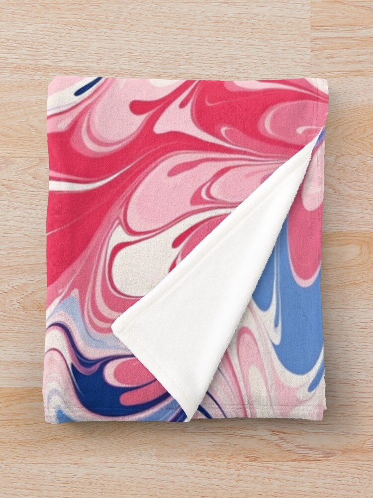 Thumbnail 3 of 6, Throw Blanket, Marbled Pattern designed and sold by SideSignal.