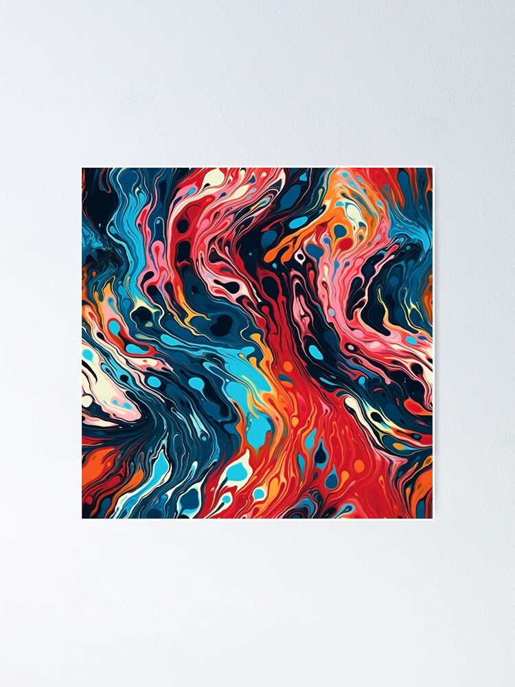 Imagen 1 de 3, Póster con la obra Marbled Pattern, diseñada y vendida por SideSignal.