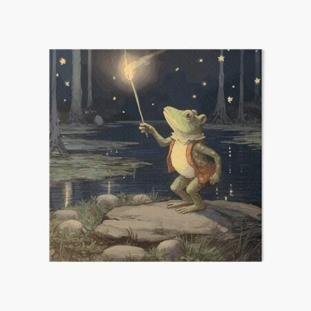 Frog Catching Art Board Prints for Sale
