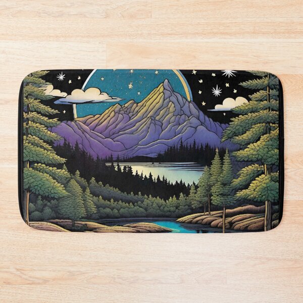 Item preview, Hippie Mountain Landscapes - Moonlit Night Magic 3 designed and sold by Benito Del Ray.