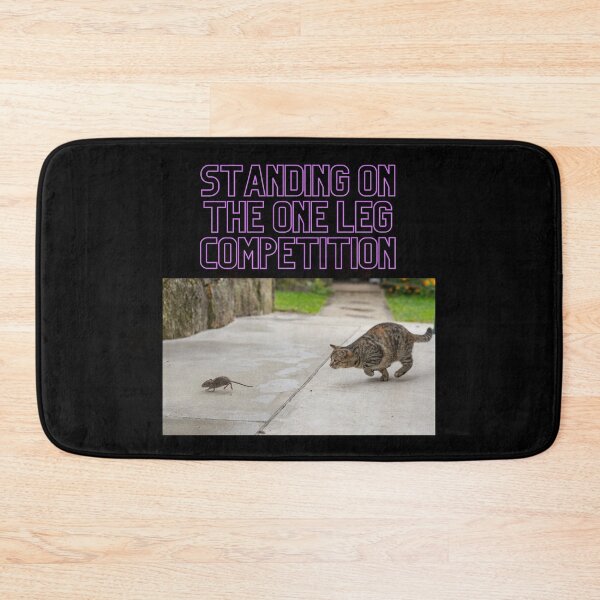 Item preview, Standing On The One Leg Competition, cat and mouse, hunting designed and sold by Cerulean-Shop.