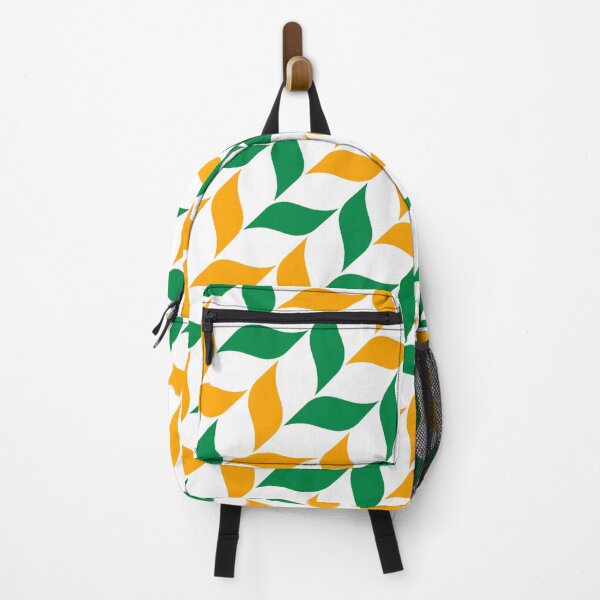 Item preview, Yellow Green Leaf-like Waves Lines Plant Motifs Curves Lively Organic Nature-Inspired Fresh Pattern designed and sold by PenguinForests.
