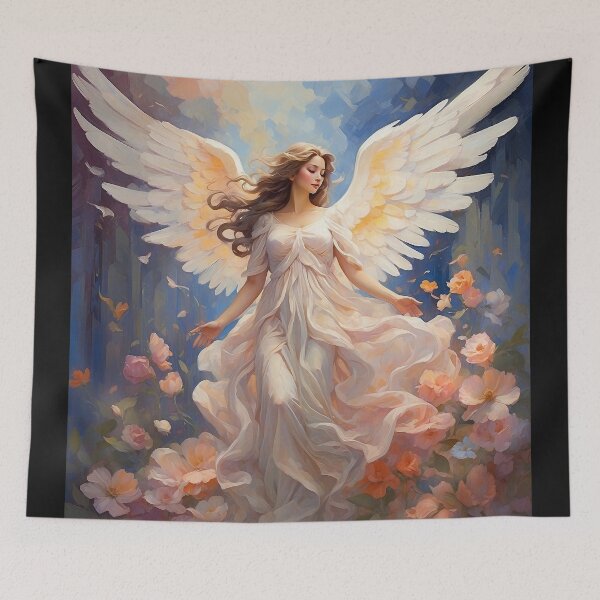 Item preview, Christianity- Christian Art of Beautiful Angel designed and sold by HeavenArtStudio.