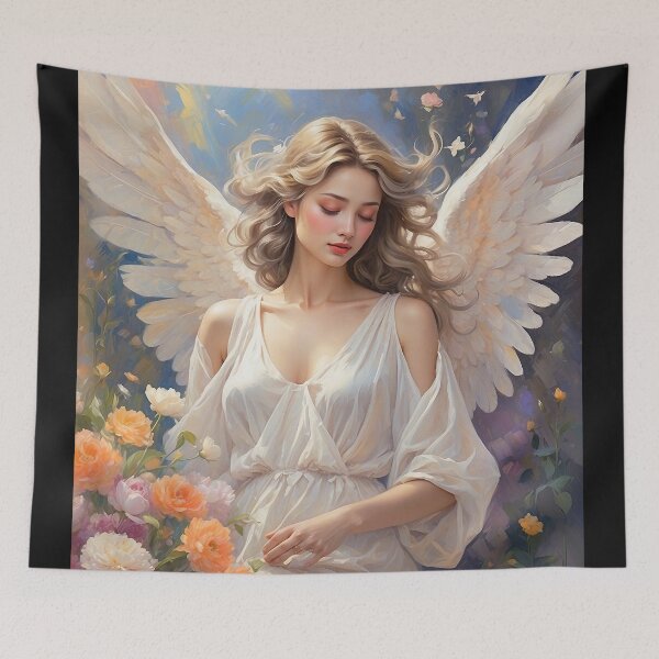 Item preview, Christian Gifts- Amazing Christian Art of Beautiful Angel designed and sold by HeavenArtStudio.