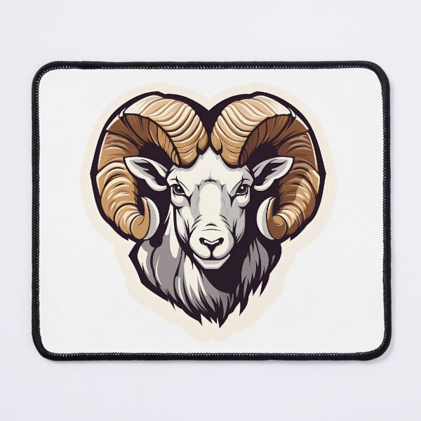 Item preview, Copy of Cartoon Style Ram Logo, Sticker, Wall arts, Art Prints and More designed and sold by Kevin Lou.