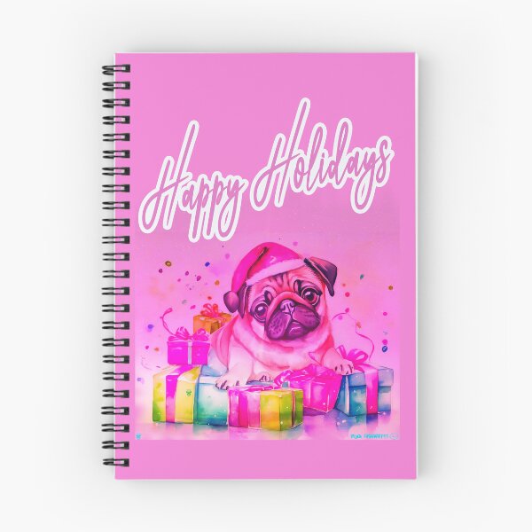 Item preview, Pug HAPPY HOLIDAYS 75 MERRY CHRISTMAS   designed and sold by RedBluffTraders.